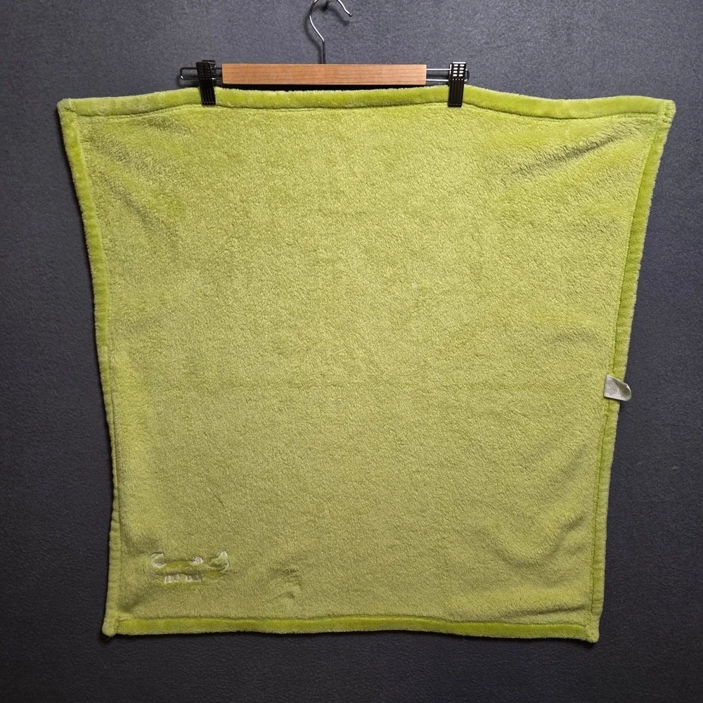 Circo Green Alligator Crocodile Plush Baby Blanket Lime Green Fleece